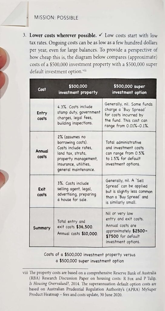 Property vs Superannuation - 500k Comparison